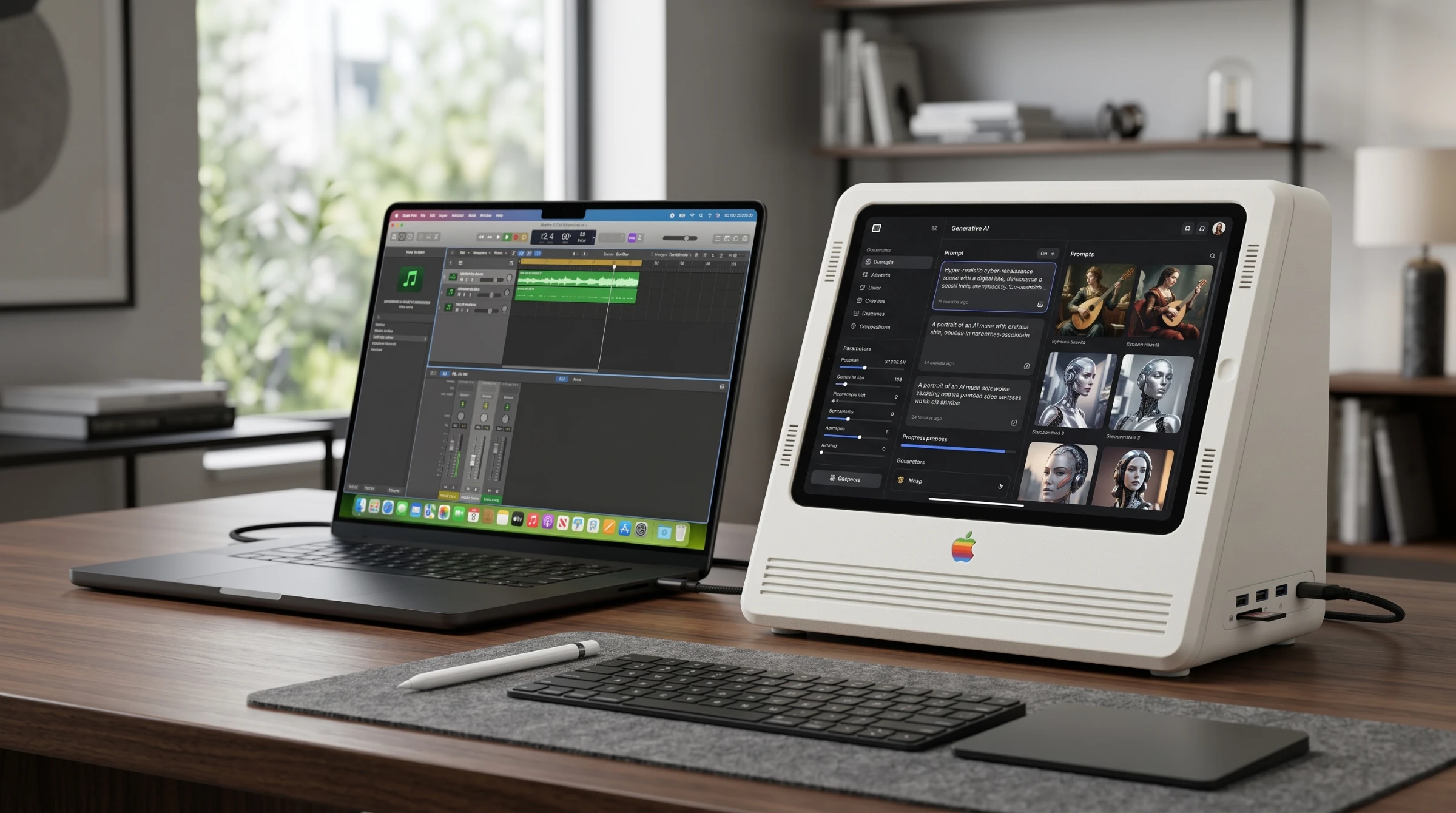 Концепция дока, превращающго айпад во второй дисплей для macbook с функцией зарядки и док станции(в процессе реализации) — 2